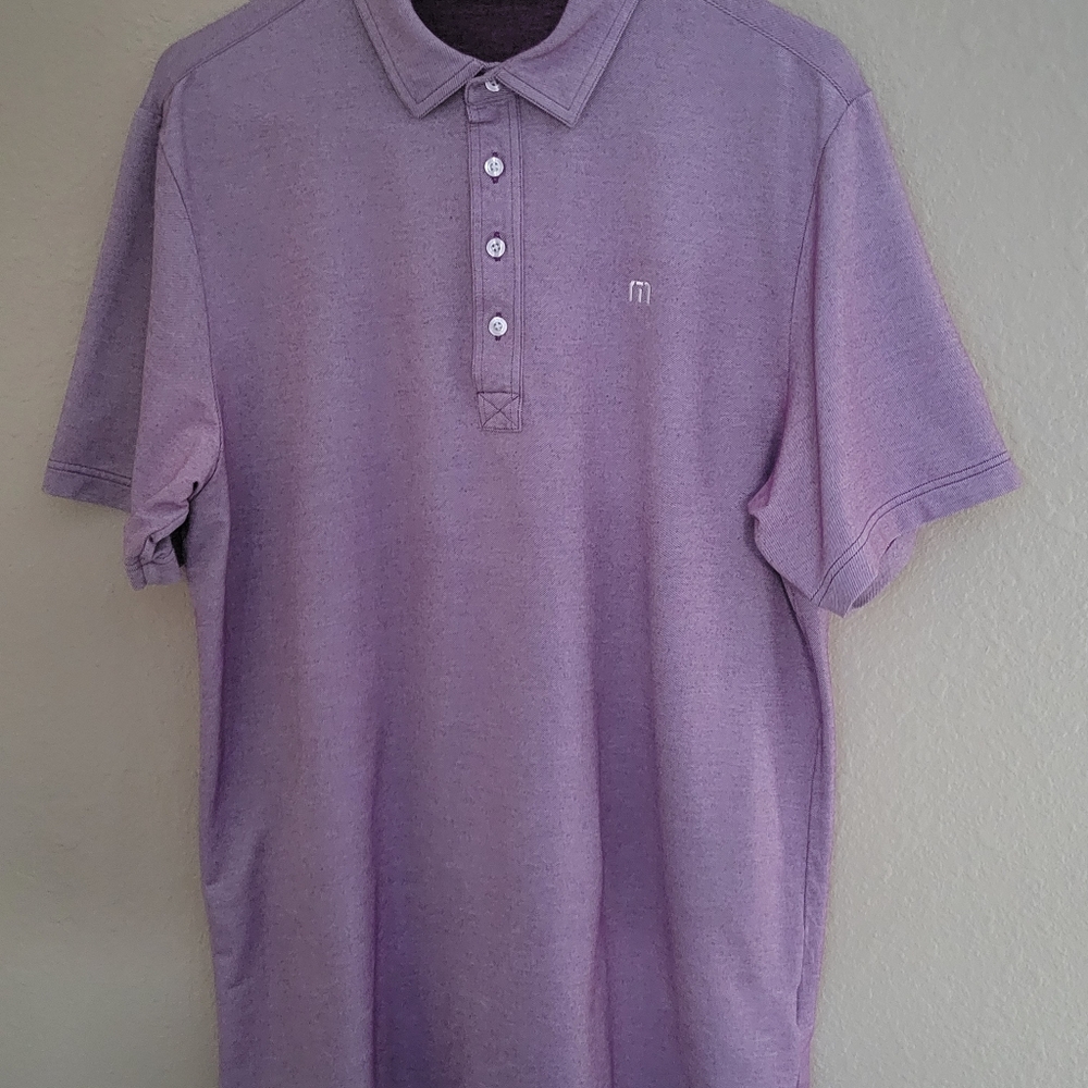 Travis Mathew Mens Short Sleeve golf shirt Men's XL purple